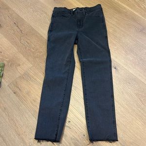 Madewell black stovepipe jeans size 26